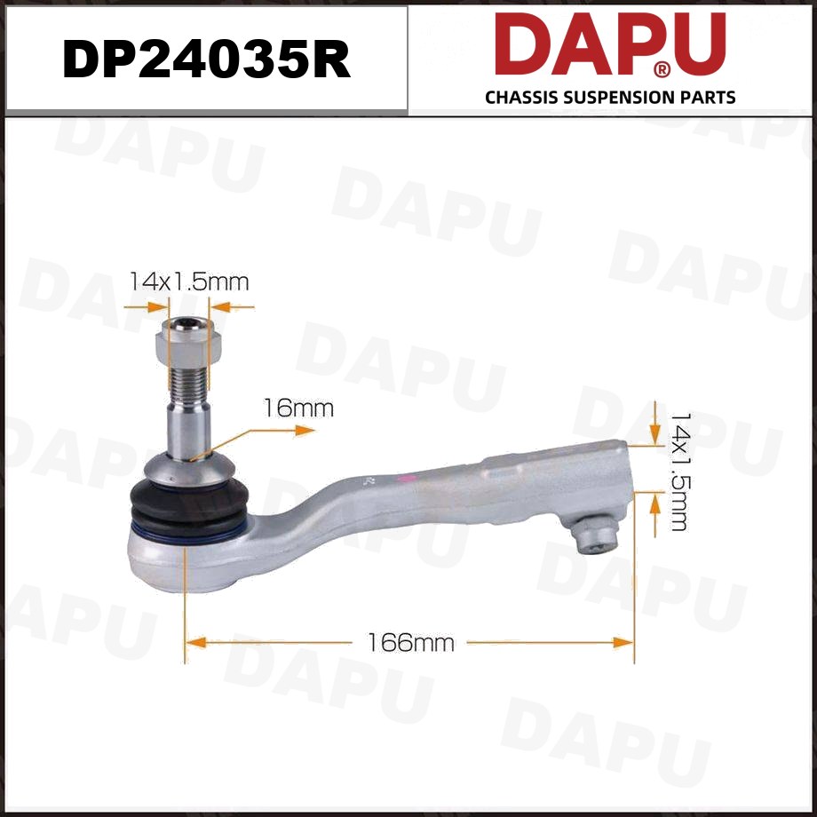 DP24035R Tie Rod End — DAPU AUTO PARTS
