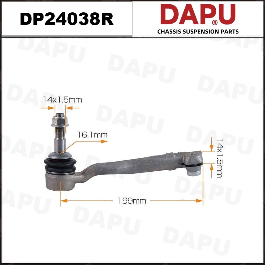 DP24038R Tie Rod End — DAPU AUTO PARTS