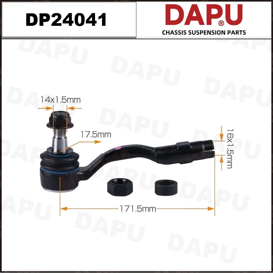 DP24041 Tie Rod End — DAPU AUTO PARTS