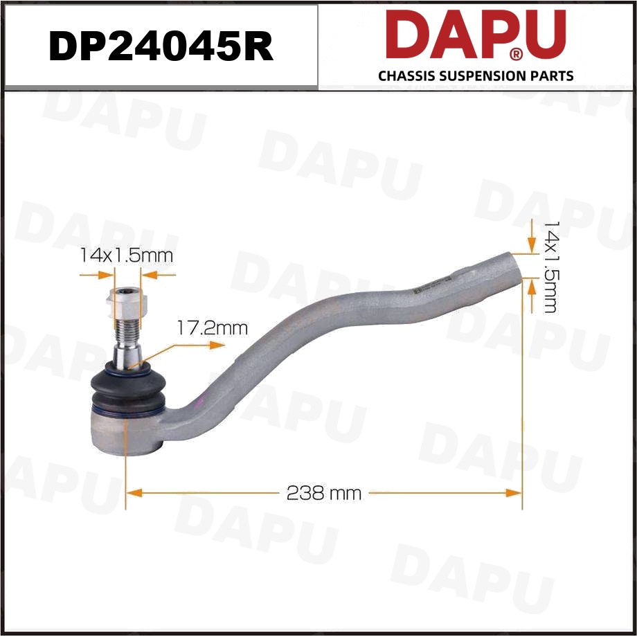 DP24045R Tie Rod End — DAPU AUTO PARTS