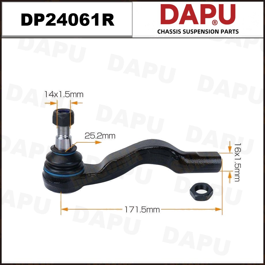 DP24061R Tie Rod End — DAPU AUTO PARTS