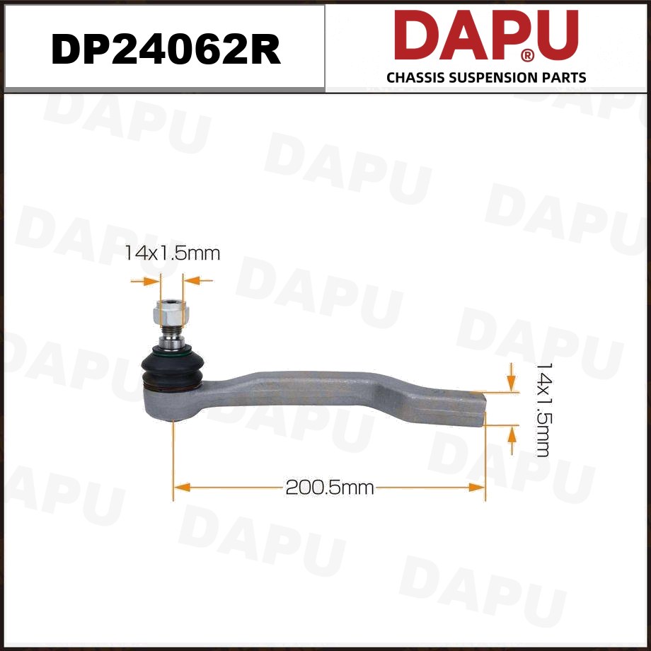 DP24062R Tie Rod End — DAPU AUTO PARTS