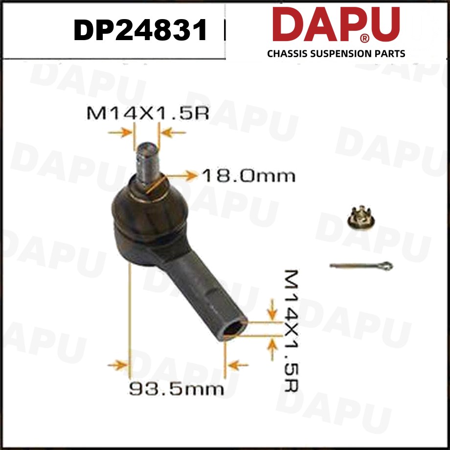 DP24831 Tie Rod End — DAPU AUTO PARTS