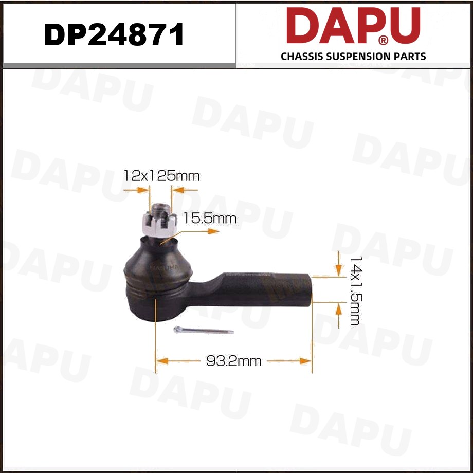 DP24871 Tie Rod End — DAPU AUTO PARTS