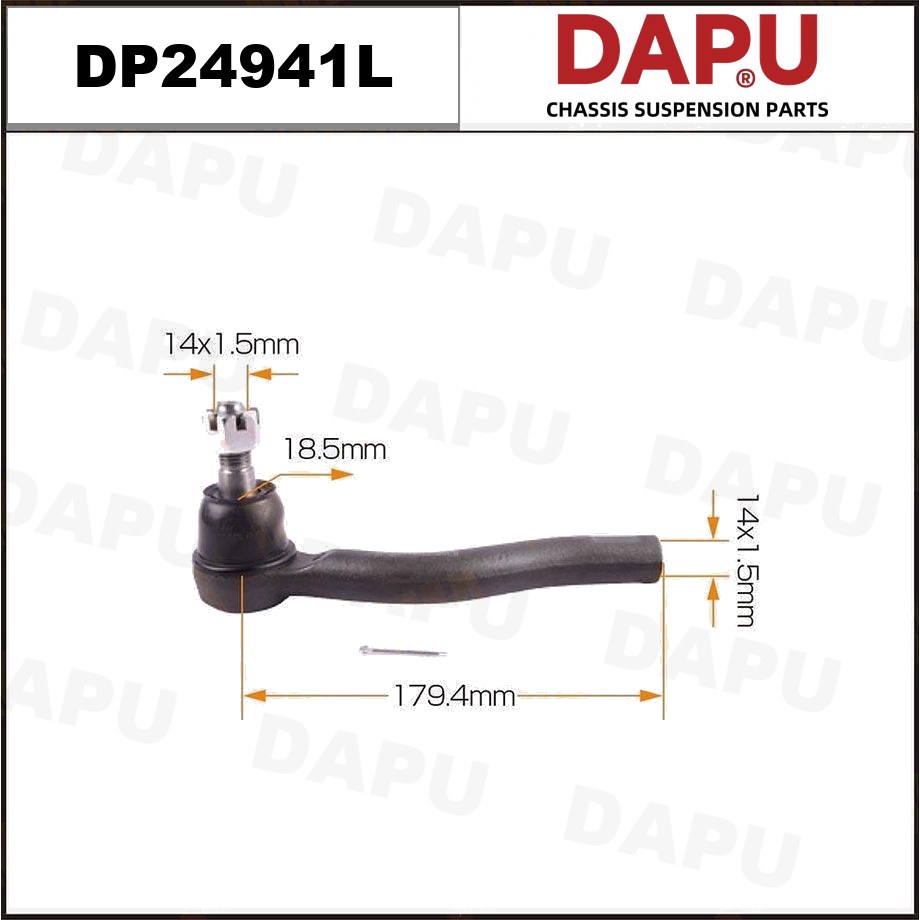 DP24941L Tie Rod End — DAPU AUTO PARTS