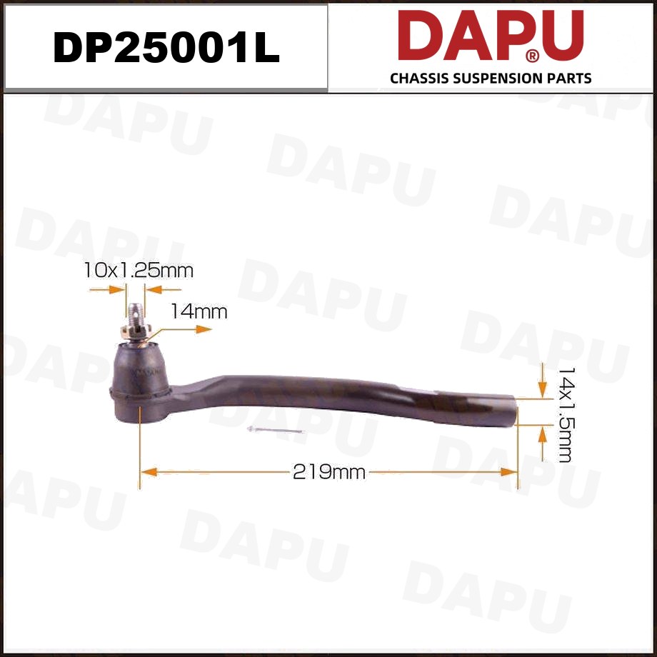 DP25001L Tie Rod End — DAPU AUTO PARTS