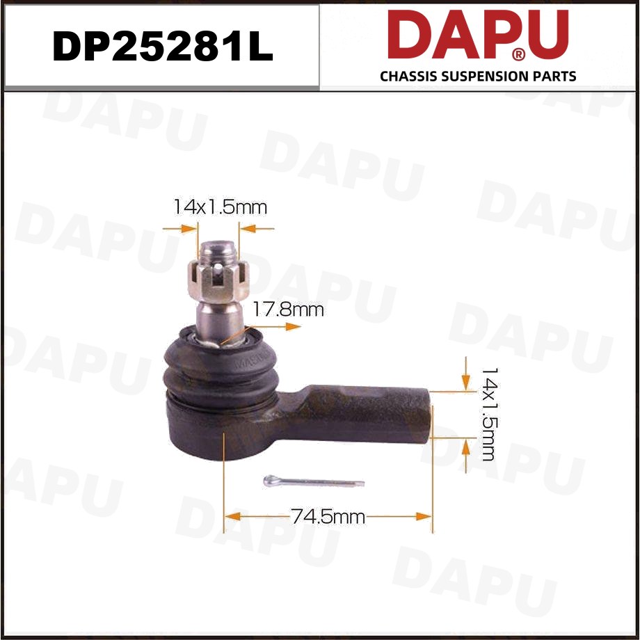 DP25281L Tie Rod End — DAPU AUTO PARTS