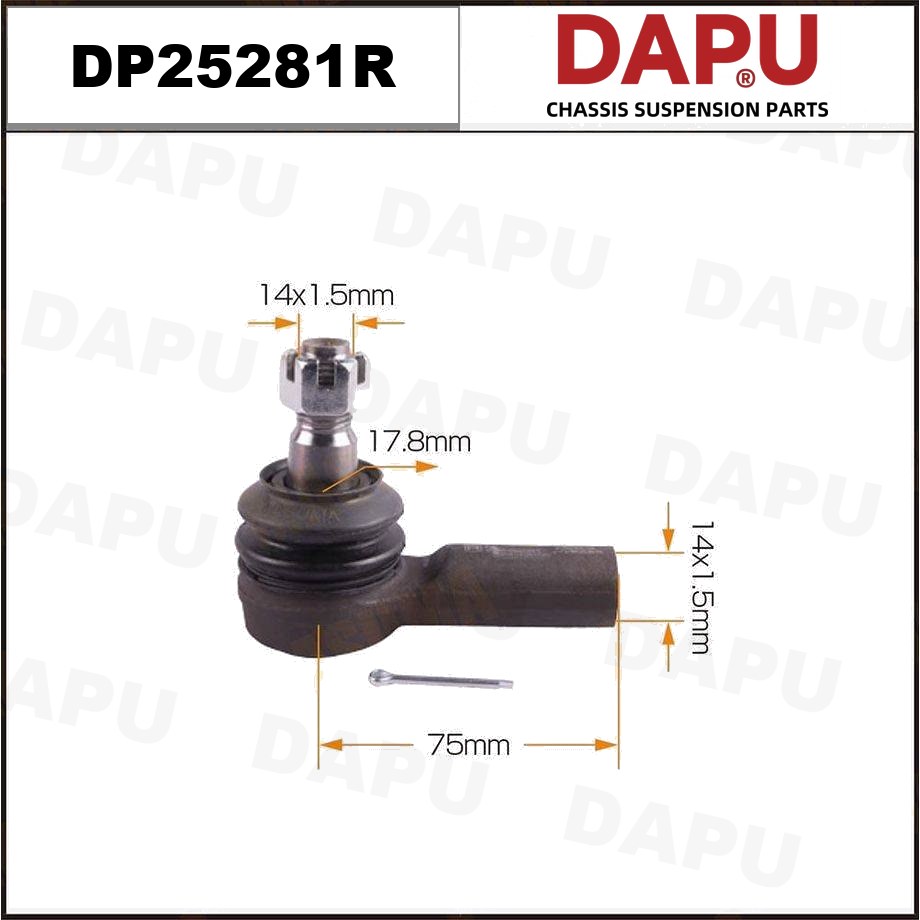 DP25281R Tie Rod End — DAPU AUTO PARTS