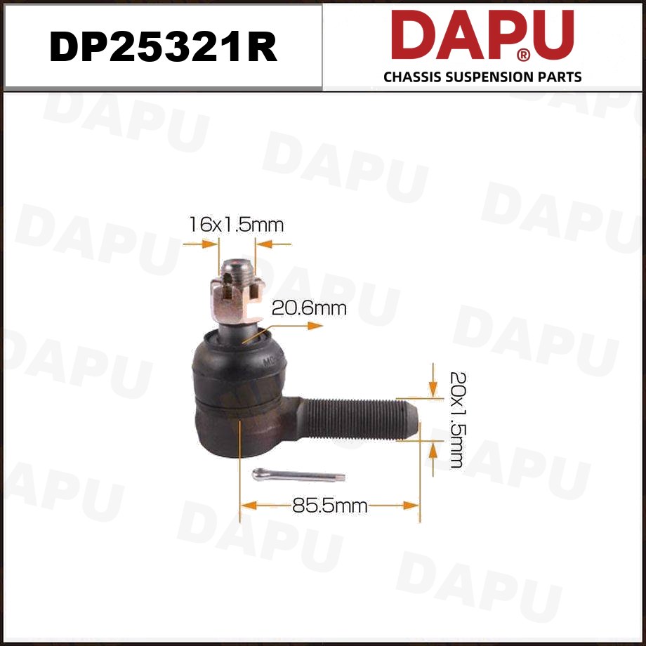 DP25321R Tie Rod End — DAPU AUTO PARTS