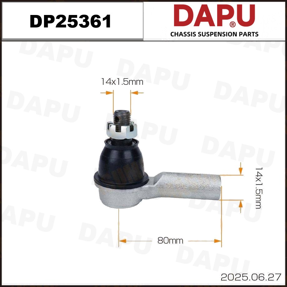 DP25361 Tie Rod End — DAPU AUTO PARTS