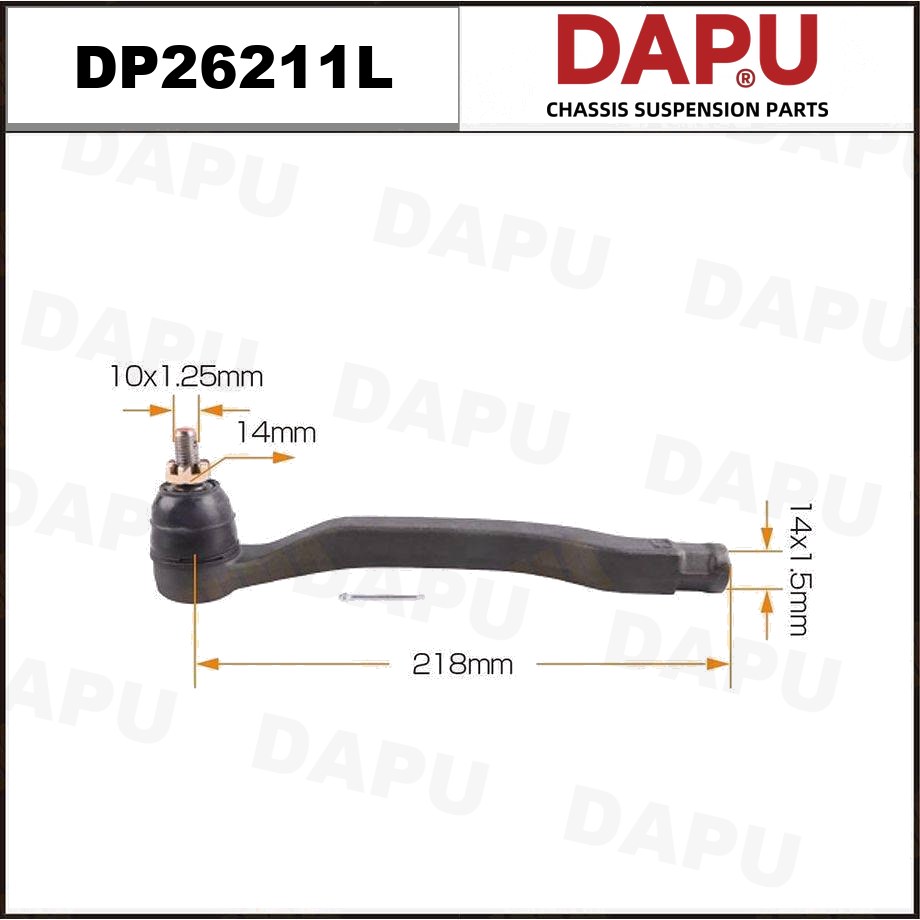 DP26211L Tie Rod End — DAPU AUTO PARTS