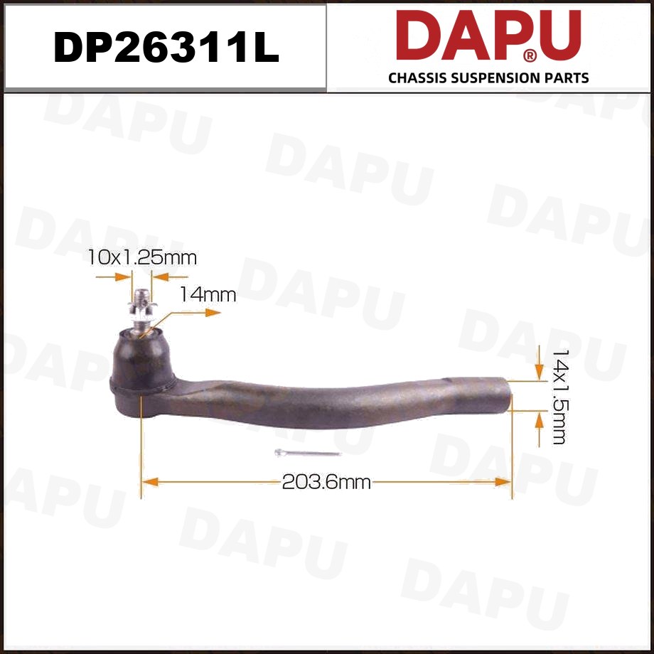 DP26311L Tie Rod End — DAPU AUTO PARTS