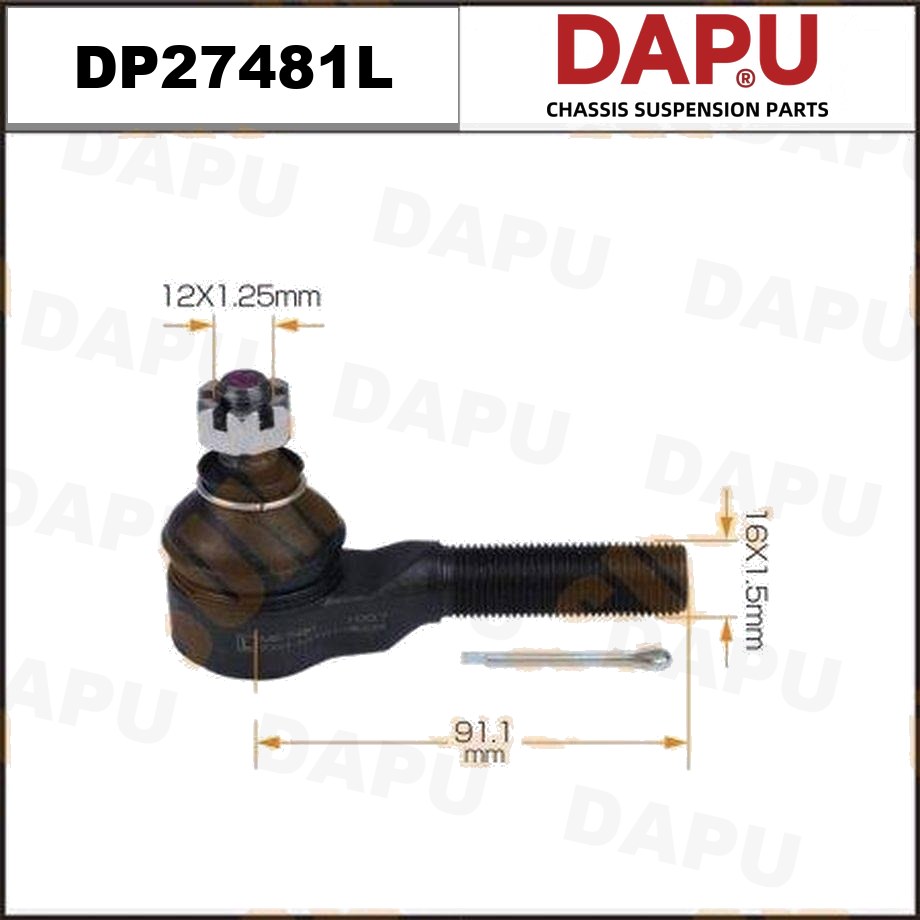 DP27481L Tie Rod End — DAPU AUTO PARTS