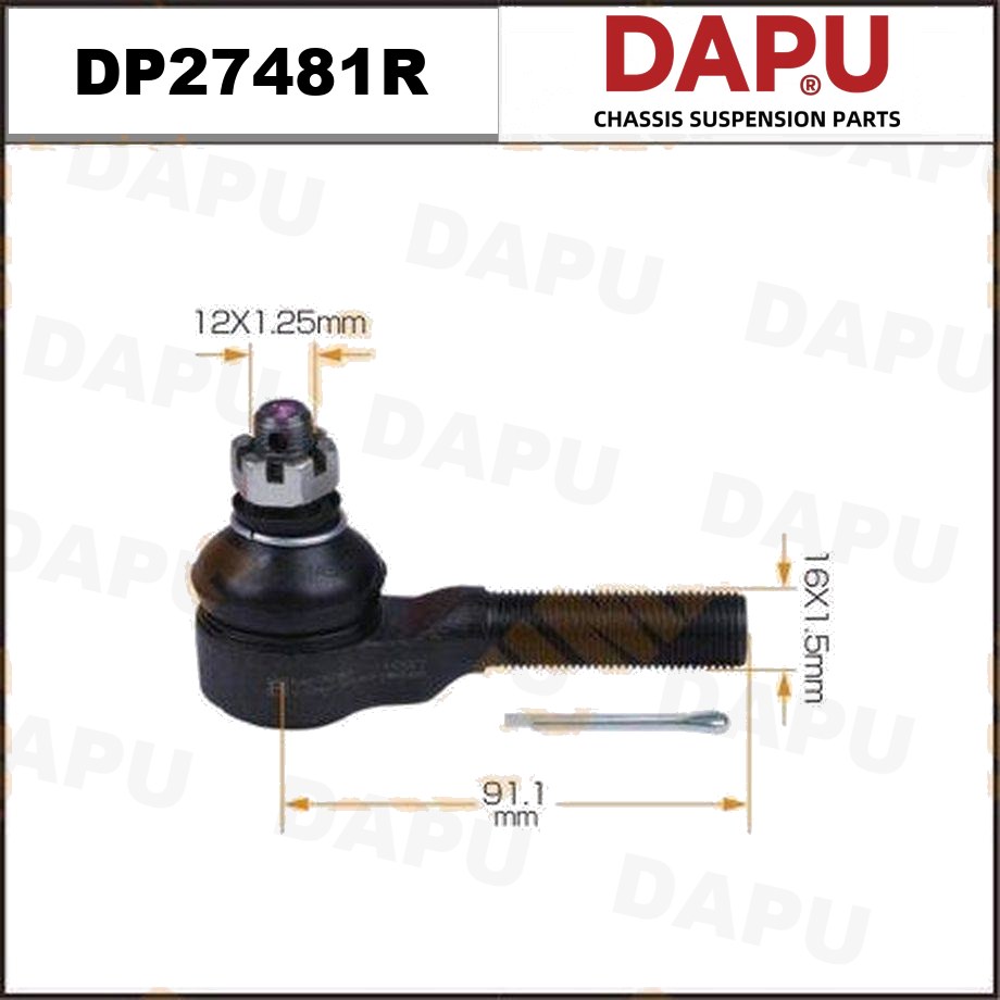 DP27481R Tie Rod End — DAPU AUTO PARTS