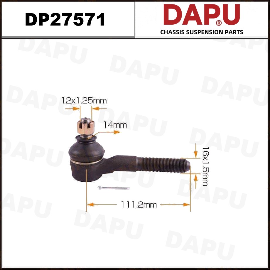 DP27571 Tie Rod End — DAPU AUTO PARTS