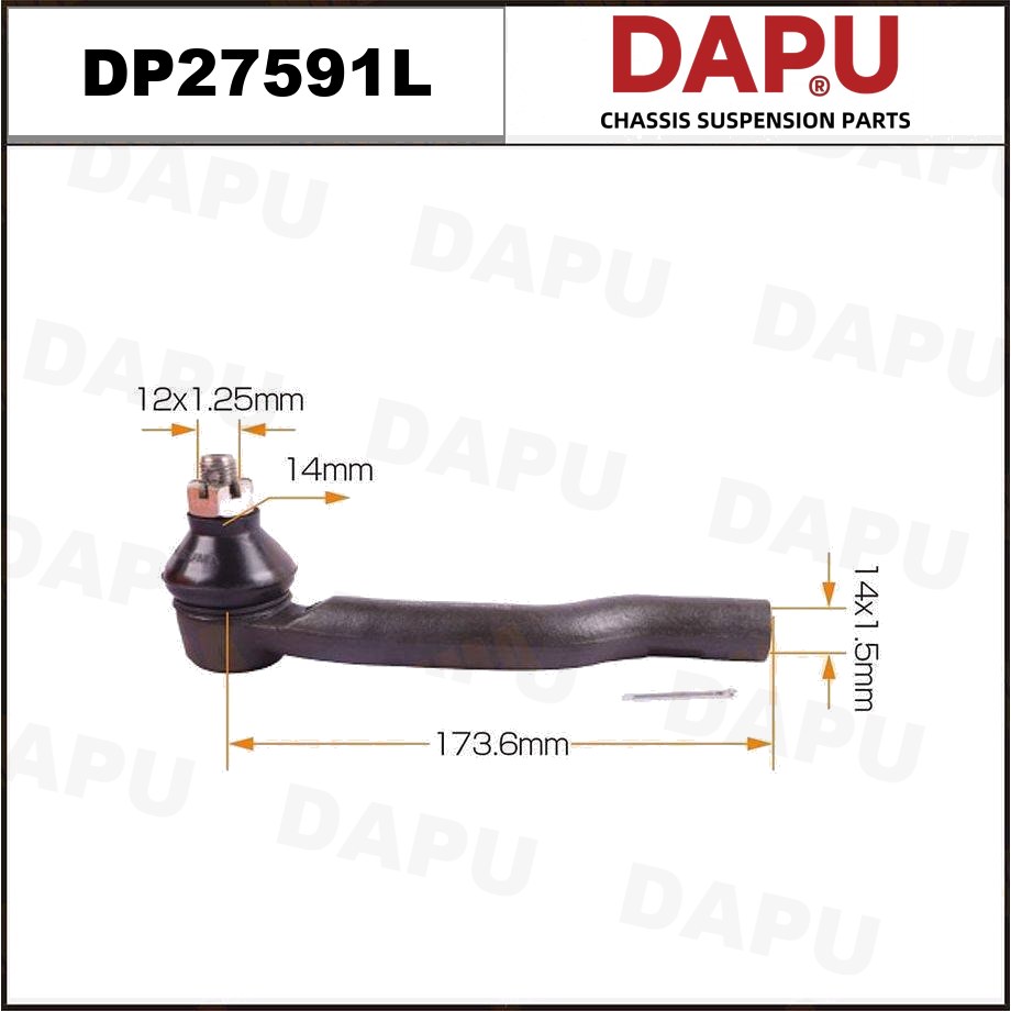 DP27591L Tie Rod End — DAPU AUTO PARTS