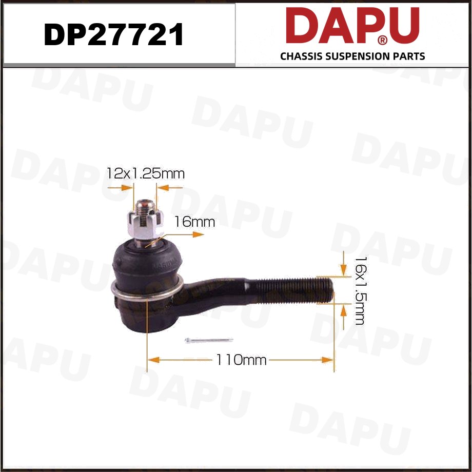 DP27721 Tie Rod End — DAPU AUTO PARTS