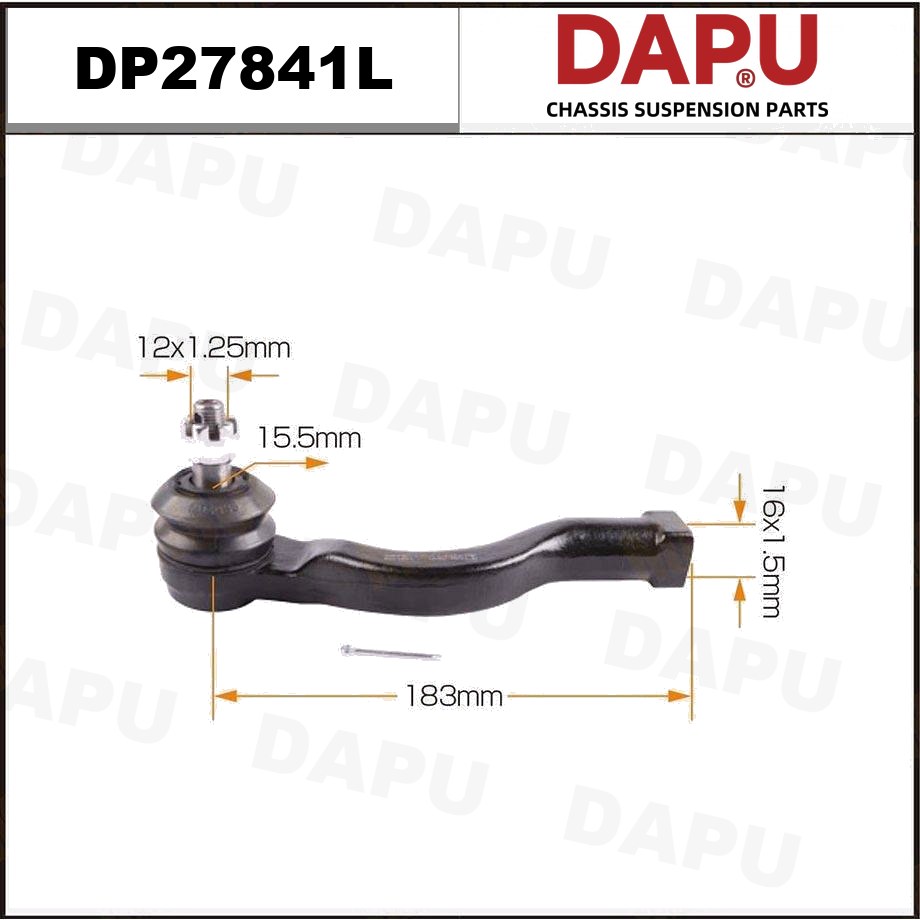 DP27841L Tie Rod End — DAPU AUTO PARTS