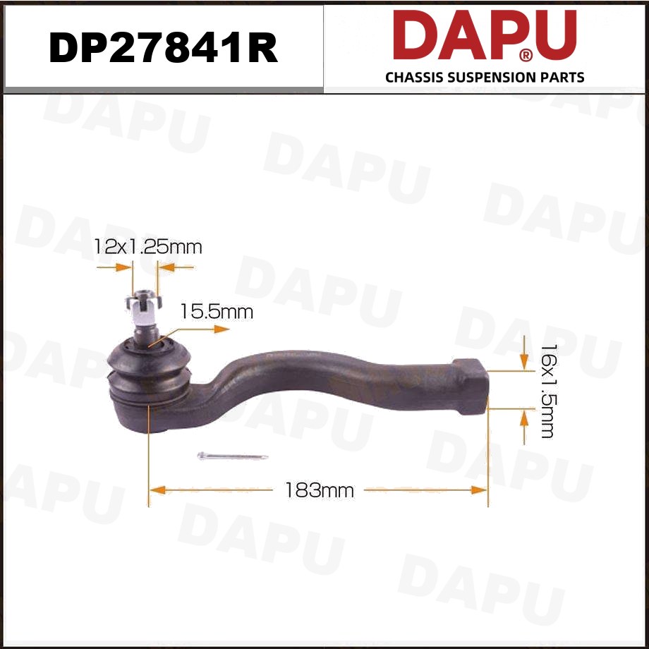 DP27841R Tie Rod End — DAPU AUTO PARTS