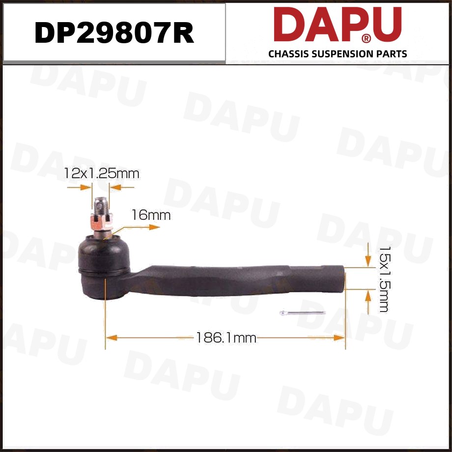 DP29807R Tie Rod End — DAPU AUTO PARTS