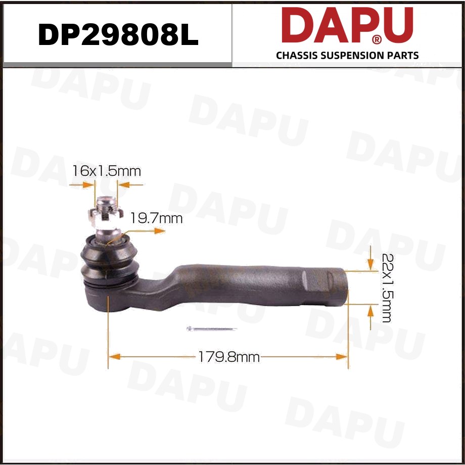 DP29808L Tie Rod End — DAPU AUTO PARTS