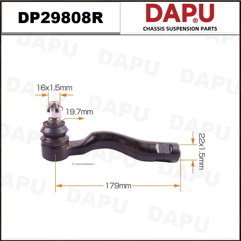 DP29808R Tie Rod End — DAPU AUTO PARTS