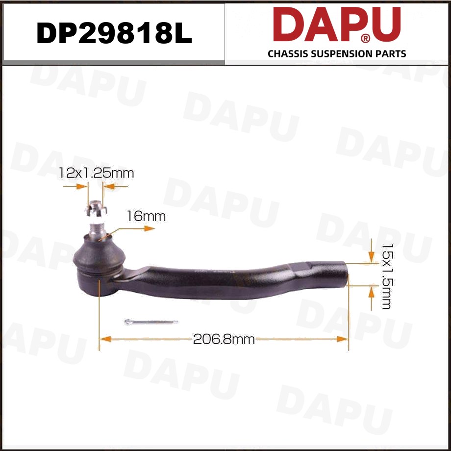 DP29818L Tie Rod End — DAPU AUTO PARTS