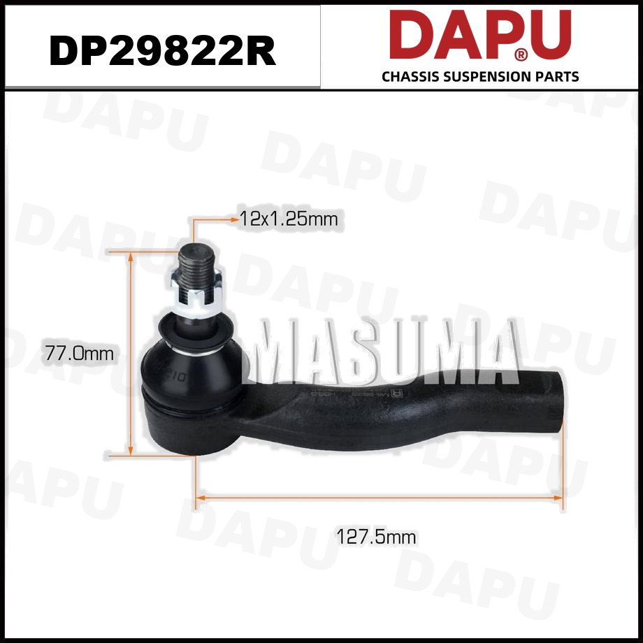 DP29822R Tie Rod End — DAPU AUTO PARTS