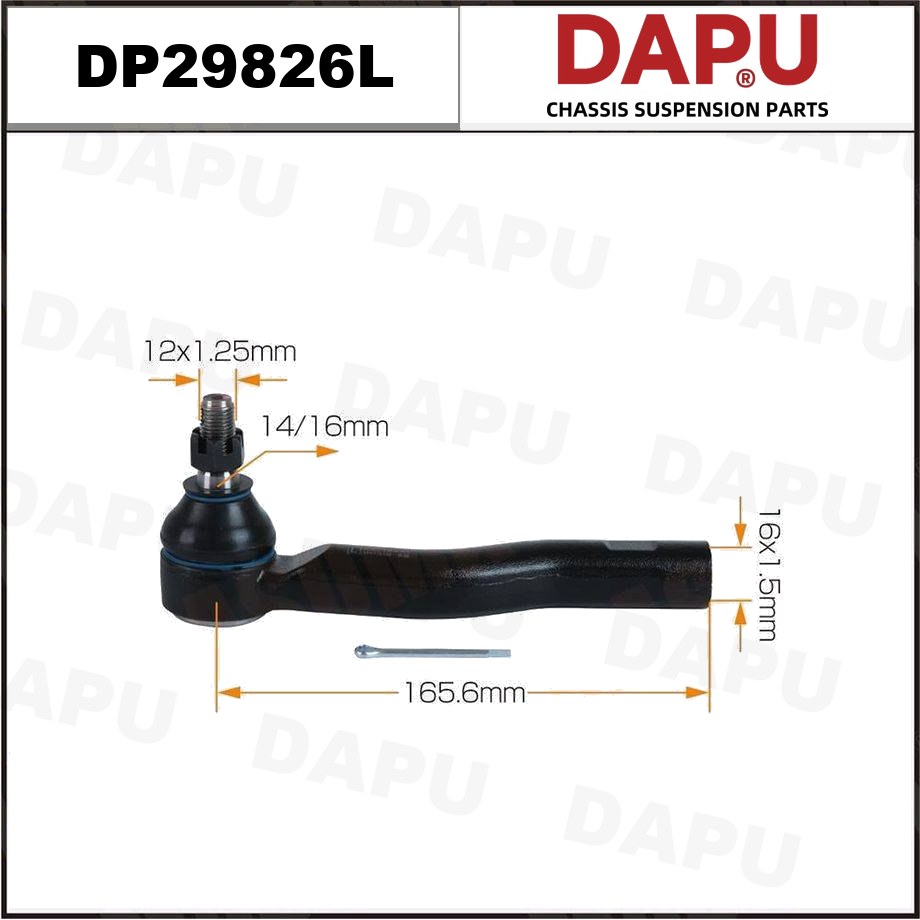 DP29826L Tie Rod End — DAPU AUTO PARTS