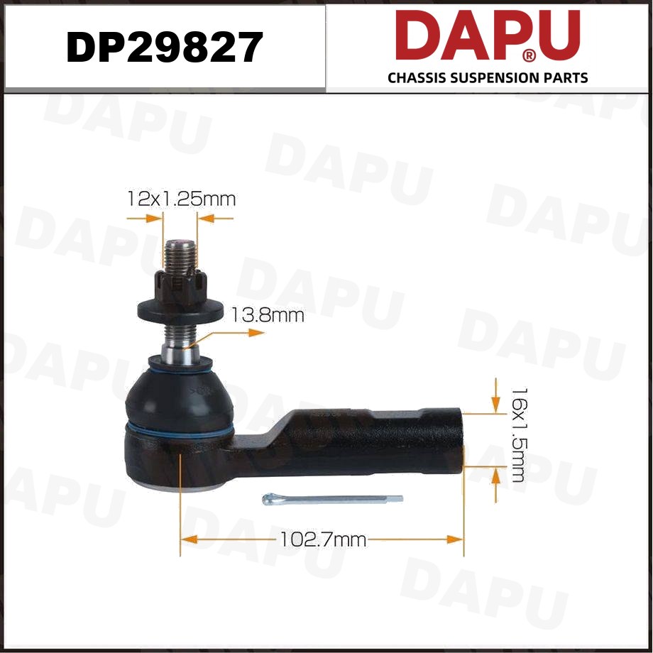 DP29827 Tie Rod End — DAPU AUTO PARTS