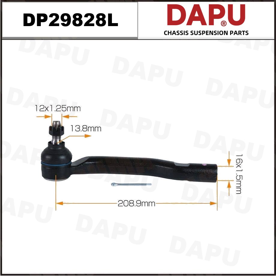 DP29828L Tie Rod End — DAPU AUTO PARTS