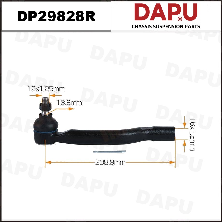 DP29828R Tie Rod End — DAPU AUTO PARTS