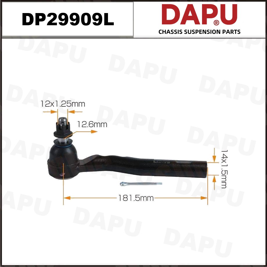 DP29909L Tie Rod End — DAPU AUTO PARTS