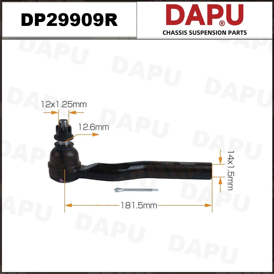 DP29909R Tie Rod End — DAPU AUTO PARTS