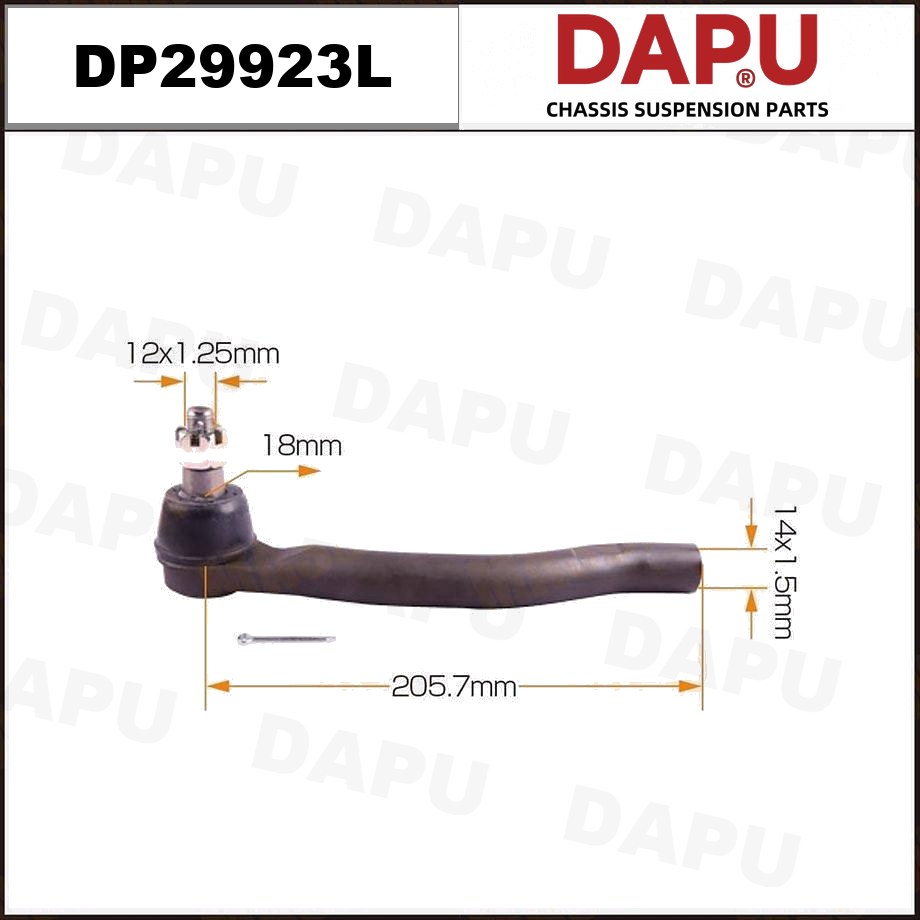 DP29923L Tie Rod End — DAPU AUTO PARTS