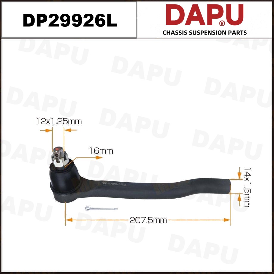 DP29926L Tie Rod End — DAPU AUTO PARTS
