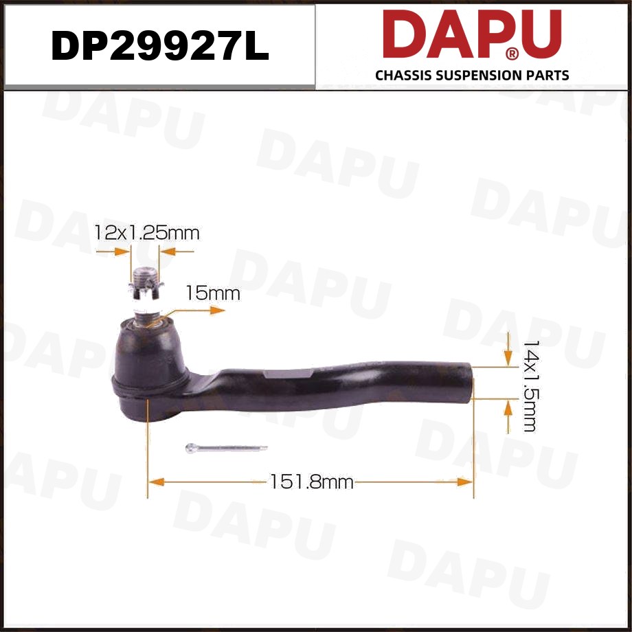 DP29927L Tie Rod End — DAPU AUTO PARTS