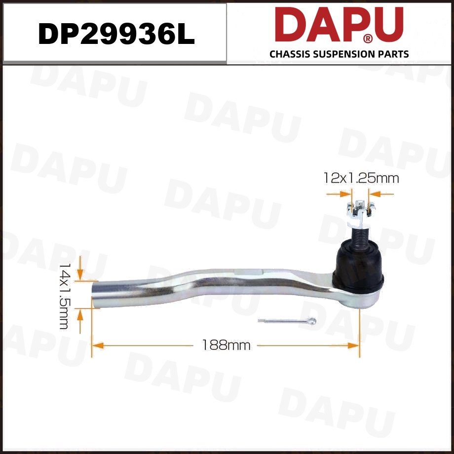 DP29936L Tie Rod End — DAPU AUTO PARTS