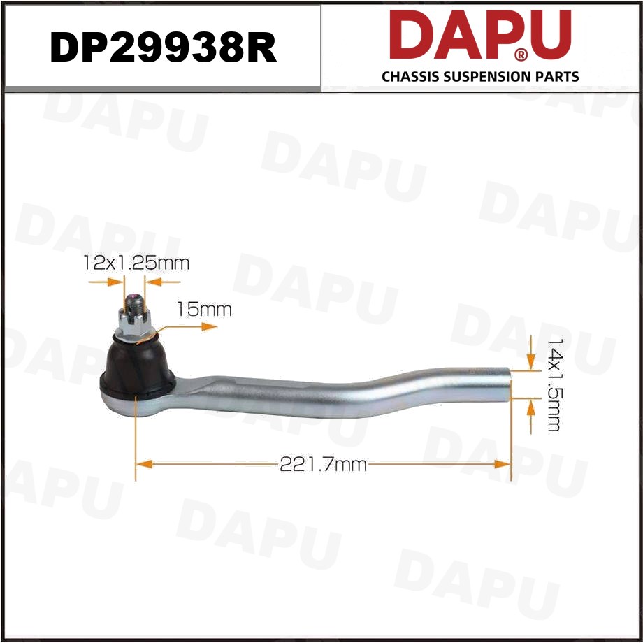 DP29938R Tie Rod End — DAPU AUTO PARTS