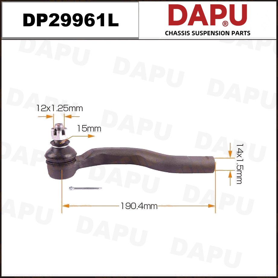 DP29961L Tie Rod End — DAPU AUTO PARTS